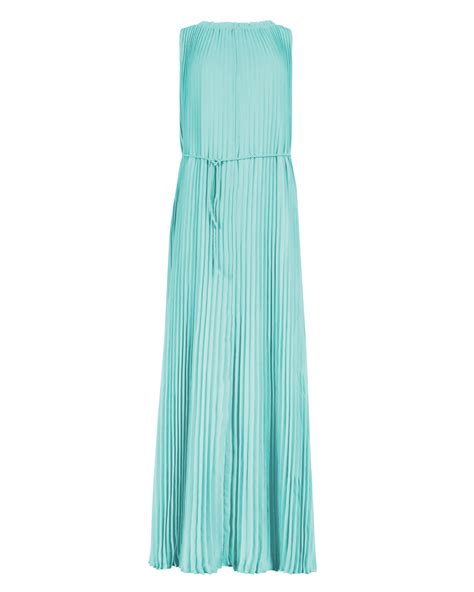 Ted Baker Hayleen Pleated Maxi Dress In Blue Light Blue Lyst
