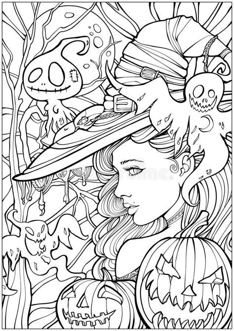 Witch Coloring Pages For Adults Coloringish