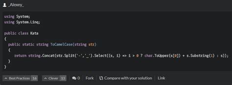 String tocamelcase(string str) { string s = str. Day24 駝峰轉換器(?) Codewars_Convert String To Camel Case - iT ...