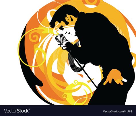 singer royalty free vector image vectorstock