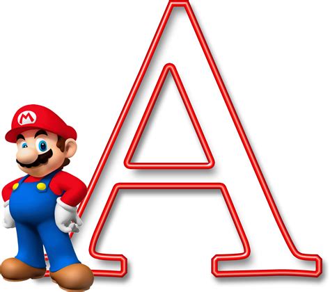Abecedario Con Personajes De Super Mario Bros Oh My Alfabetos