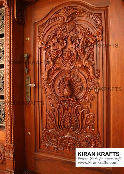 Carved Main Door Kiran Enterprises Homify Wooden Front Door Design Front Door Design Wood