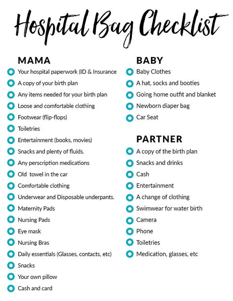 The Ultimate Checklist For Diaper Bag Essentials For Hospital Meraki