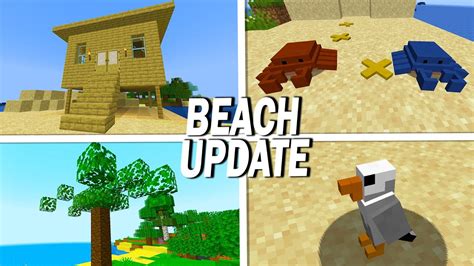 This Minecraft Mod Transforms The Beach Biome Completely Youtube