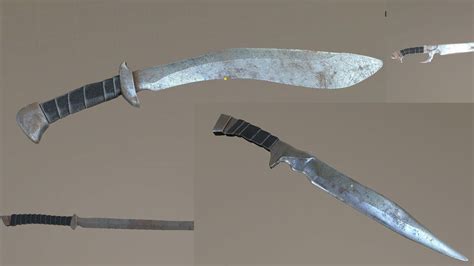 Zombie swords collection Game ready 3D model | CGTrader