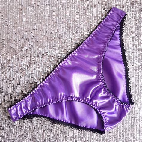 Purple Panties Satin Panties Lingerie Panties Sheer Lingerie Bra