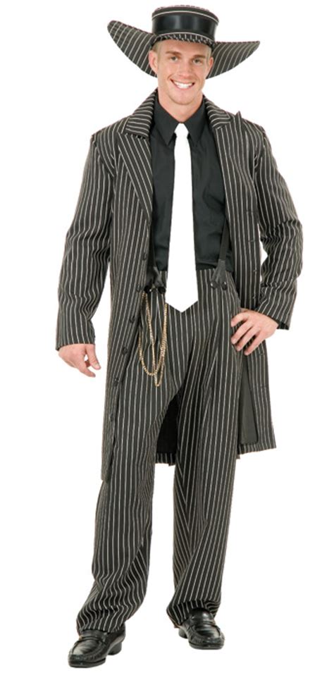 40s Black Zoot Suit Gangster Costume The Costume Shoppe