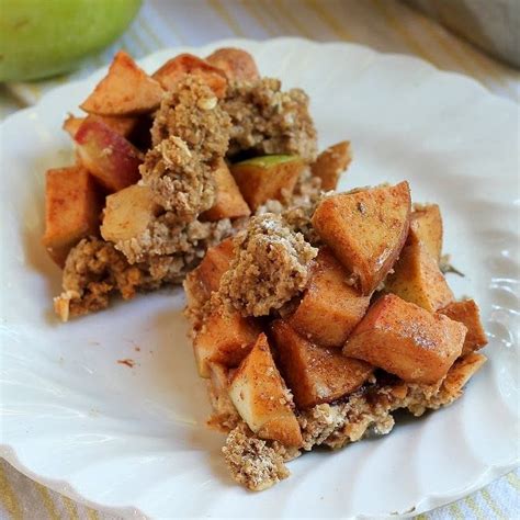 Healthy Apple Crisp Bars No Butter Or Refined Sugars Apple Crumble