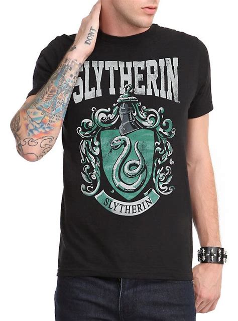 Harry Potter Slytherin Crest T Shirt Harry Potter Merchandise Shirts