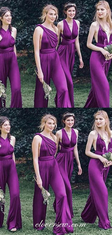 Bright Purple Bridesmaid Dresses Gold Bridesmaids Purple Outfits Long Bridesmaid Dresses