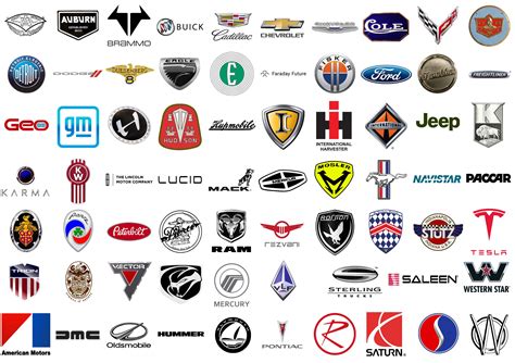 American Car Brands Manufacturer Car Companies Logos