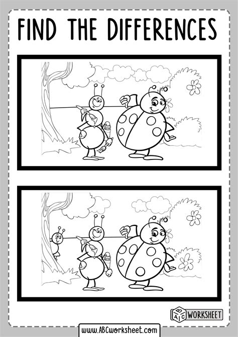 Spot The Difference Free Printable Printable Templates