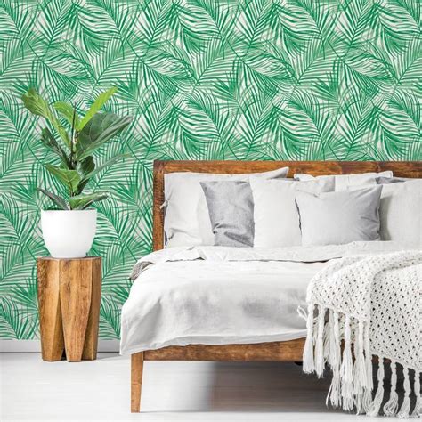 Devine Tropical Wallpaper Green Devine Color Target Paintable