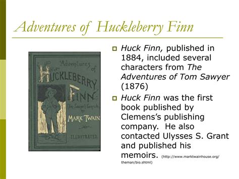 This quote, which appears in chapter 31, shows huck in the midst of making his biggest moral decision in the novel—that is, his decision about in this passage, huck imagines the double sense of shame he'd feel if he turned jim in: PPT - Mark Twain & Adventures of Huckleberry Finn PowerPoint Presentation - ID:1759282