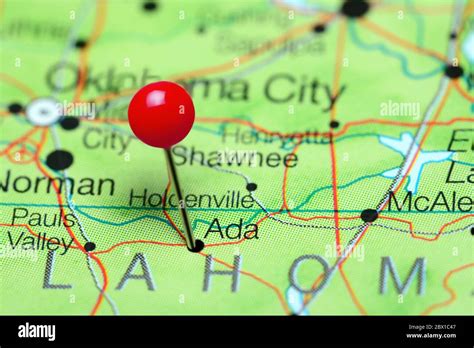 Map Of Ada Oklahoma Hi Res Stock Photography And Images Alamy