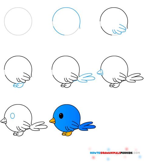 How To Draw Birds Step By Step For Beginners At Drawing Tutorials