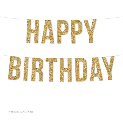 99 ($24.99/count) 15% coupon applied at checkout save 15% with coupon. Gold Happy Birthday Banner (Includes String, No Assembly ...