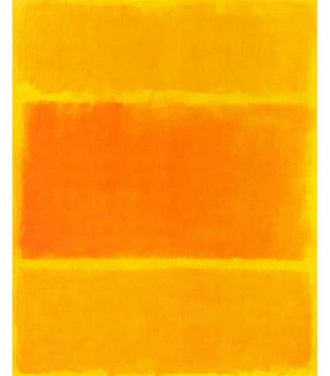 Giclée Print On Canvas Mark Rothko Yellow And Orange 1955