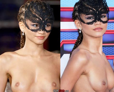 Zendaya And Nude Streaker On The Spider Man Red Carpet Hot Sex
