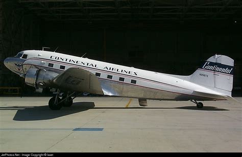 N25673 Douglas Dc 3 Continental Airlines Laxet Jetphotos