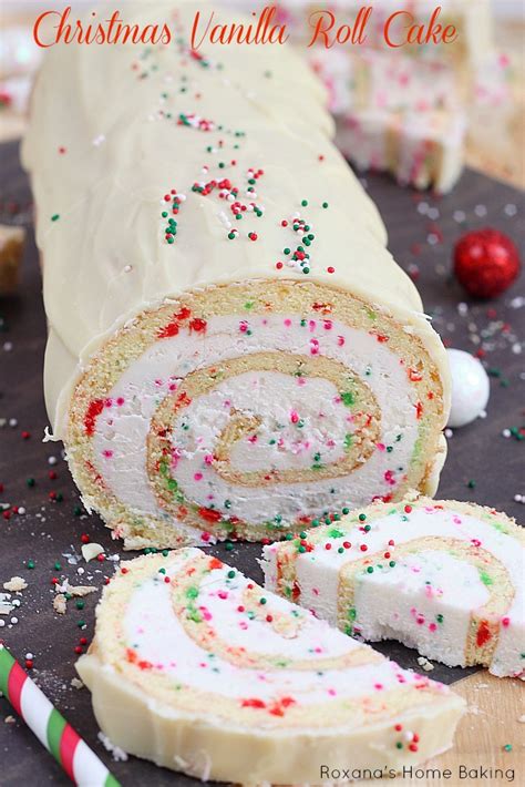 15 christmas desserts for the happiest holiday ever. Christmas vanilla roll cake recipe