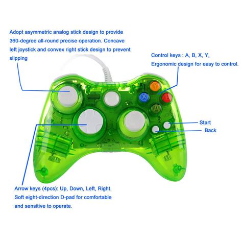 Xbox Controller Joypad Usb Wired Gamepads For Microsoft Xbox 360 Xbox