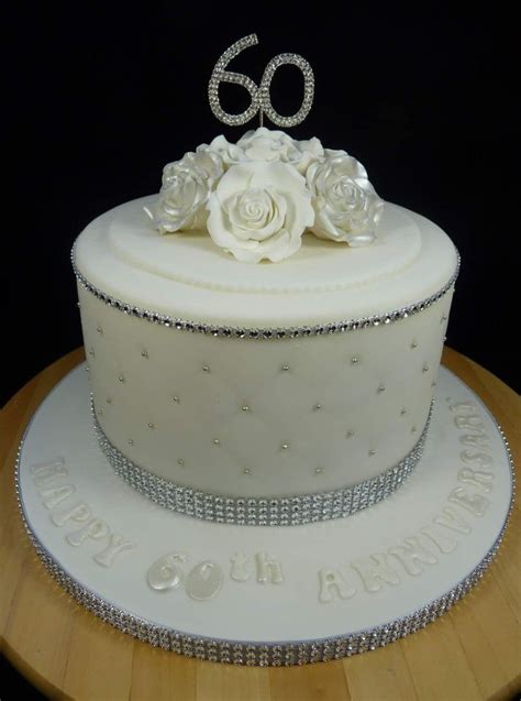 Diamond Wedding Anniversary Cake Wedding Anniversary Cakes 60