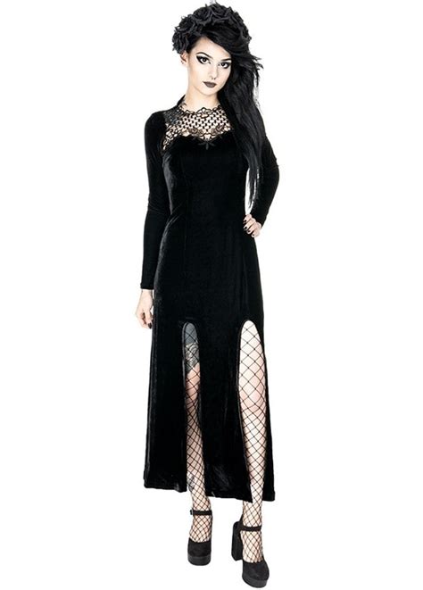 Restyle Black Widow Gothic Dress Attitude Clothing