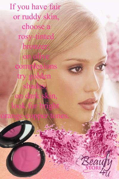 If You Have Fair Or Ruddy Skin Choose A Rosy Tinted Bronzer On Olive