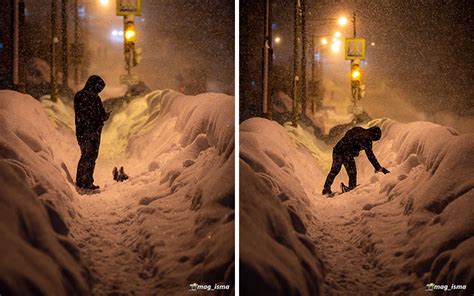 The Heavy Snowfall In The Coldest City In Russia