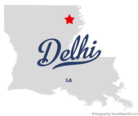 Map Of Delhi La Louisiana