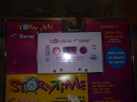 1998 Storytime With Barney Vol 3 Cassette Tape Set Three Billy Goats