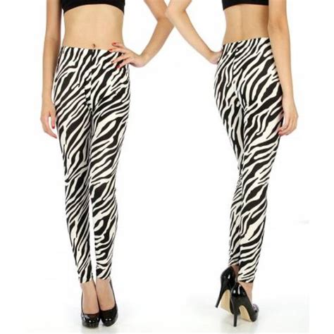 black and white zebra stretch leggings clothes for women stretch leggings clothes