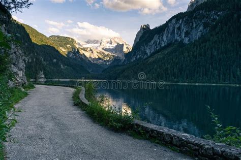 Lake Gosausee Is One Of The Most Beautiful Places In Austrian Alps The