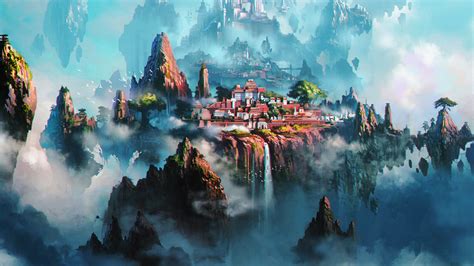 Av36 Cloud Town Fantasy Anime Liang Xing Illustration Art