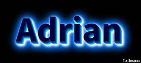 Adrian Text Effect And Logo Design Name