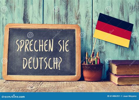 Question Sprechen Sie Deutsch Do You Speak German Stock Photo Image