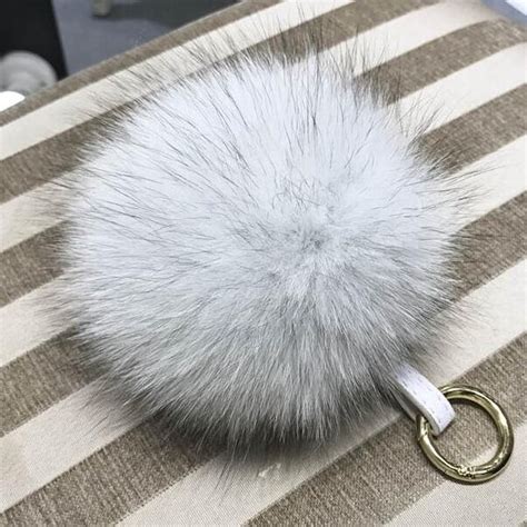 Fur Ball Keychain Etsy