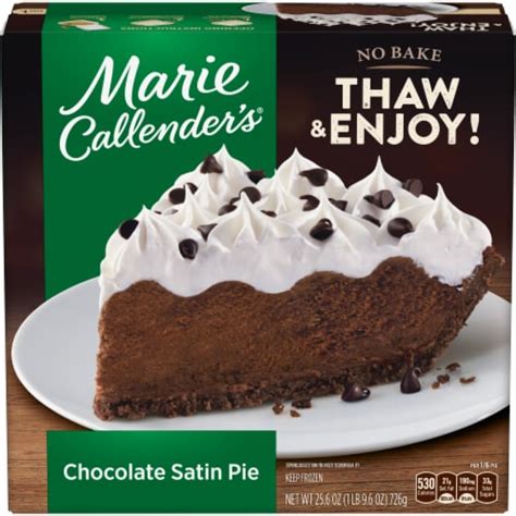 Marie Callender S Chocolate Satin Pie Oz Foods Co