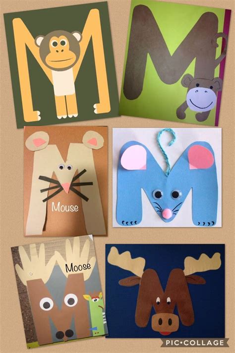 Preschool letter M | Preschool letter crafts, Alphabet crafts preschool