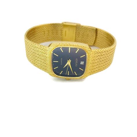 Vintage Bright Yellow Gold Adolfo Watch Etsy Vintage Watches