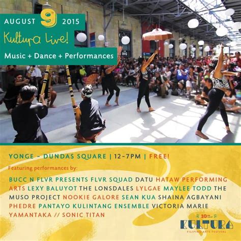 10th annual kultura filipino arts festival agimat sining at kulturang pinoy