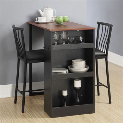 Narrow dining room table sets. Latitude Run Loftus 3 Piece Counter Height Pub Table Set ...