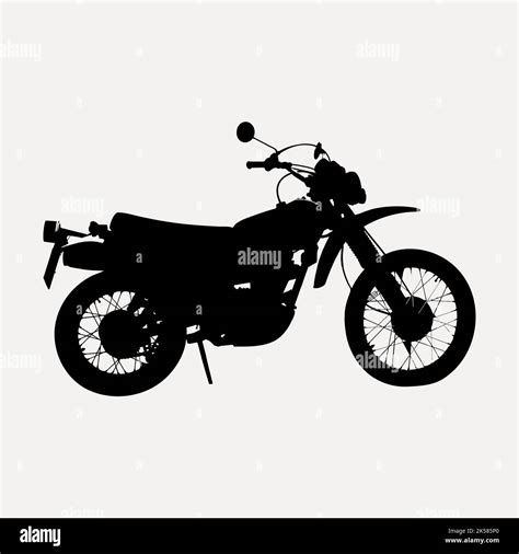 Motorcycle Silhouette Clipart Vehicle Illustration In Black Vector
