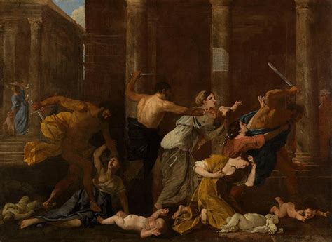 Le Massacre Des Innocents Art Painting By Nicolas Poussin French