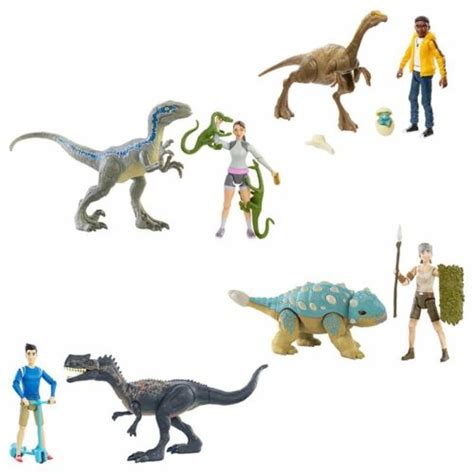 Jurassic World Camp Cretaceous Sammy Velociraptor And Compys Human And