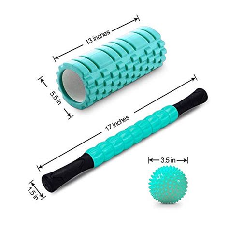China Manufacturer Customize Eva Hollow Yoga Foam Roller Setmassage Stick And Spiky Ball