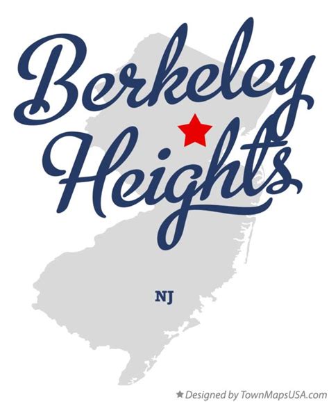 Map Of Berkeley Heights Nj New Jersey