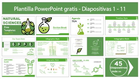 Plantilla PowerPoint De Ciencias Naturales Plantillas Power Point Gratis