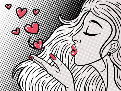 Girl Blowing Kiss Stock Illustrations 451 Girl Blowing Kiss Stock Illustrations Vectors